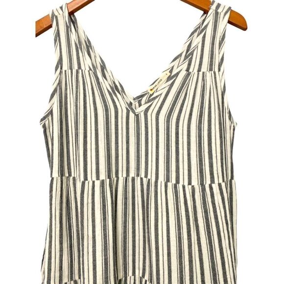 Marine Layer Black and White Striped Maxi Dress - Picture 2 of 8